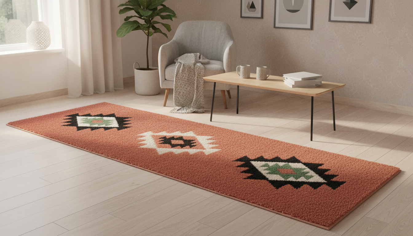 Plush Geometric Area Rug for Cozy Modern Rooms